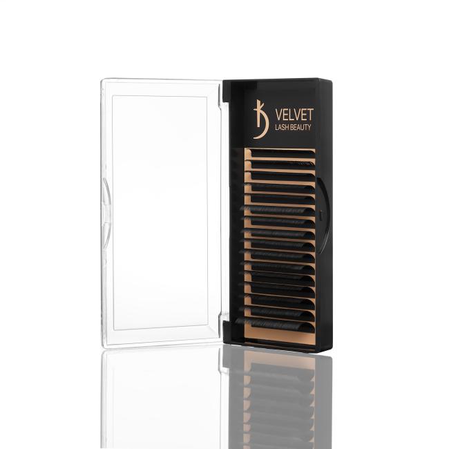 Вії для нарощування Velvet Lash Beauty 0.07 LС Mix (16 рядів, довжина 6-14)